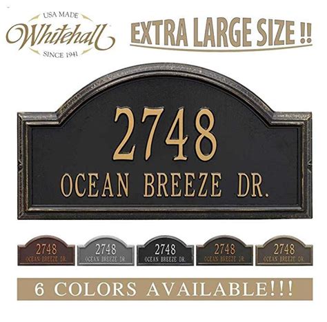 custom metal house address signs|personalized metal address signs.